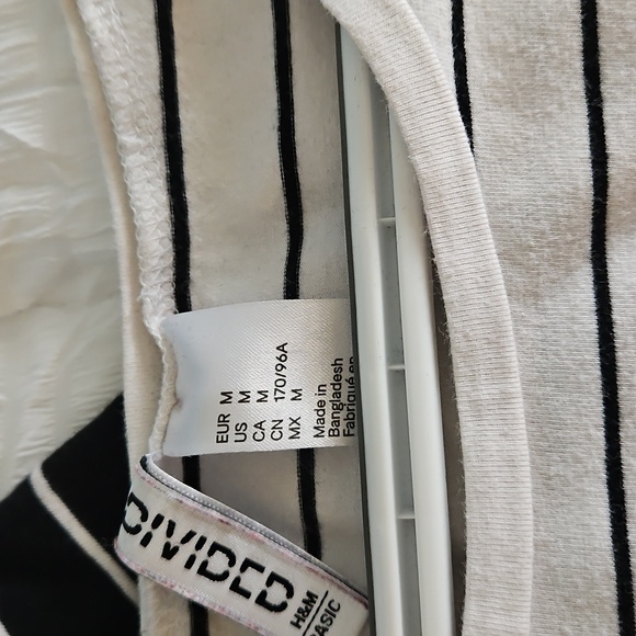 Striped Black and White T-Shirts - Picture 2 of 6